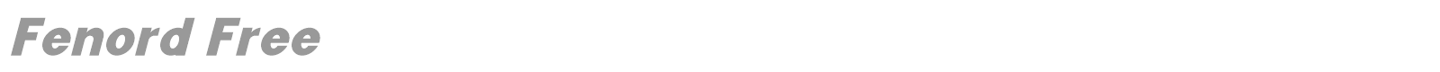 Fenord font preview